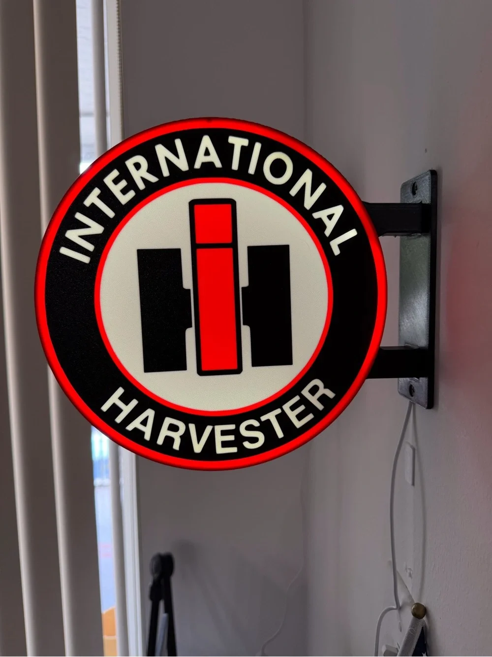 Red and Black Wall Sign - Vintage Logo Decor